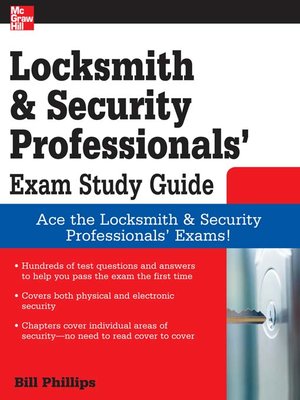 cover image of Locksmith and Security Professionals' Exam Study Guide